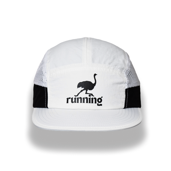 Ostrich Running Striped HAT | Black Stripes